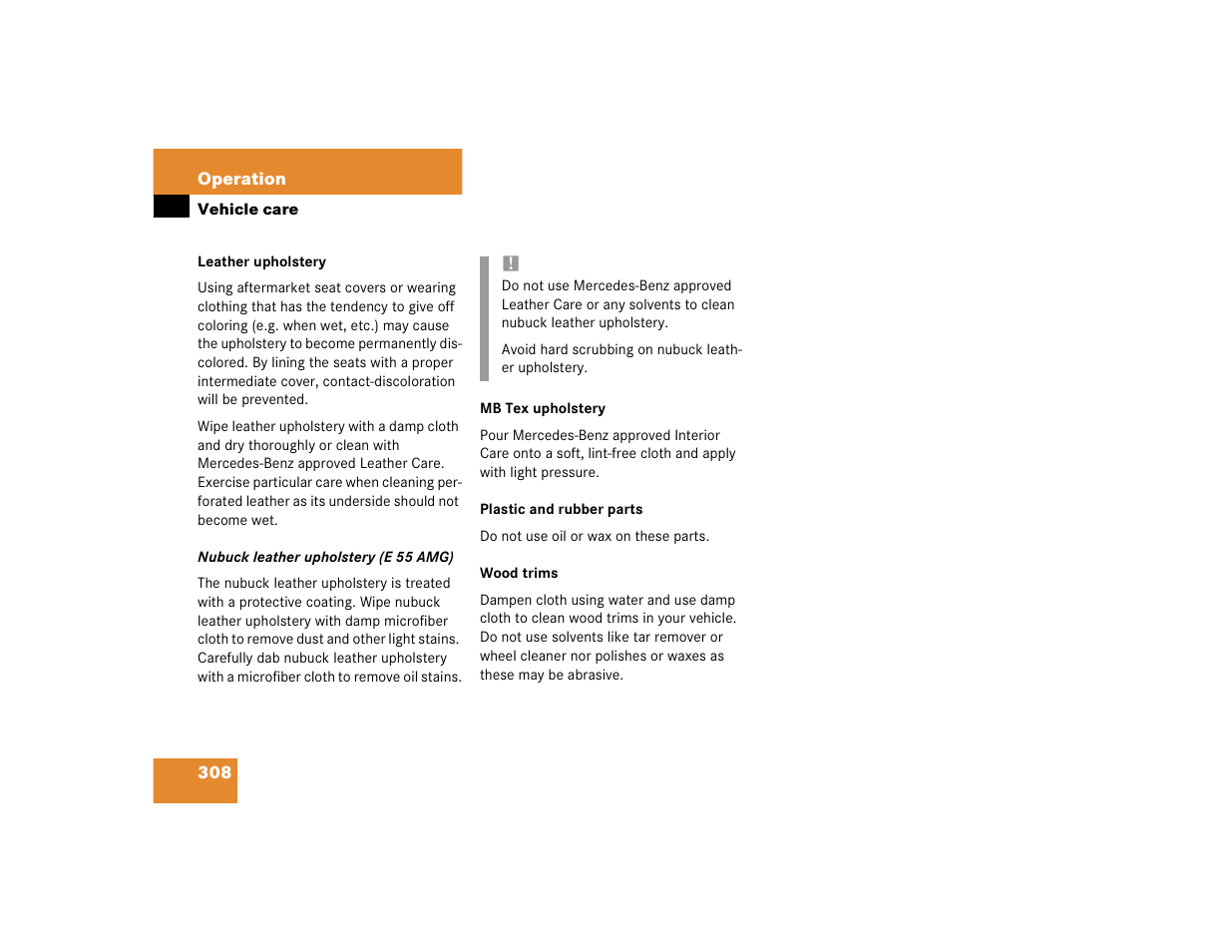Mercedes-Benz 2004 E 320 User Manual | Page 308 / 442