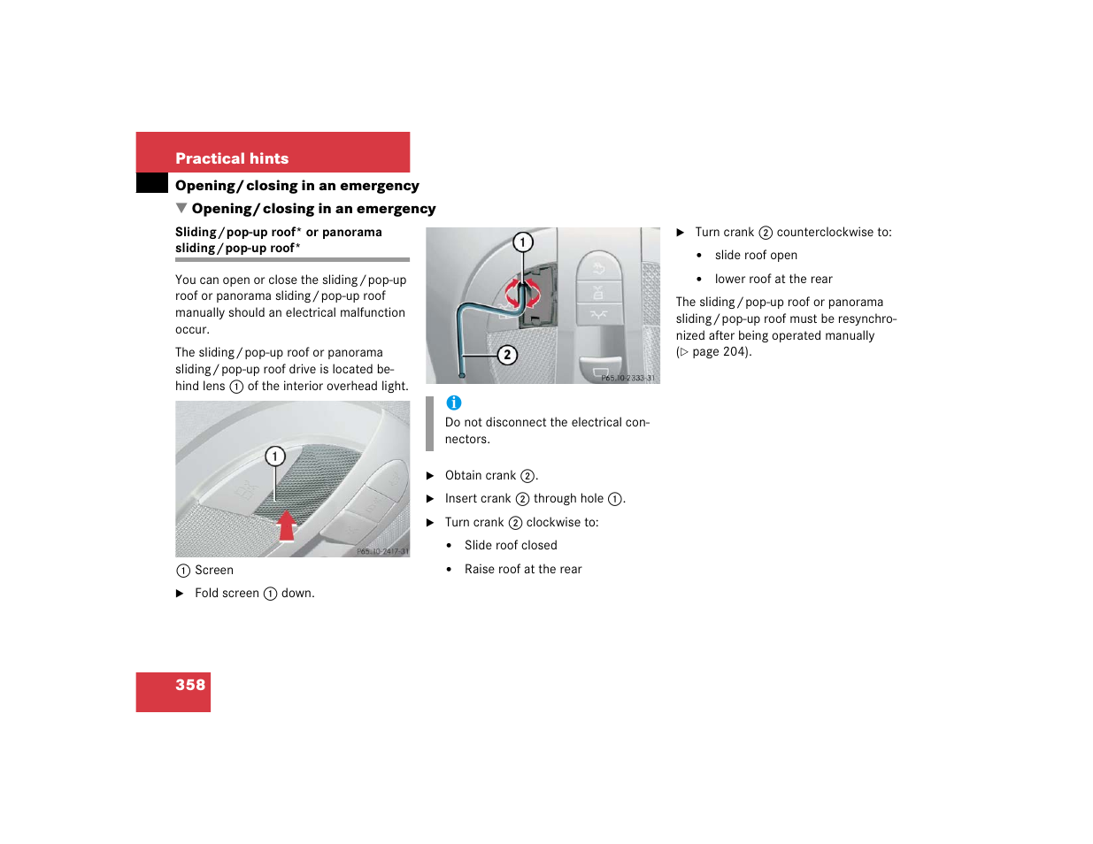 Mercedes-Benz 2004 E 320 User Manual | Page 358 / 442