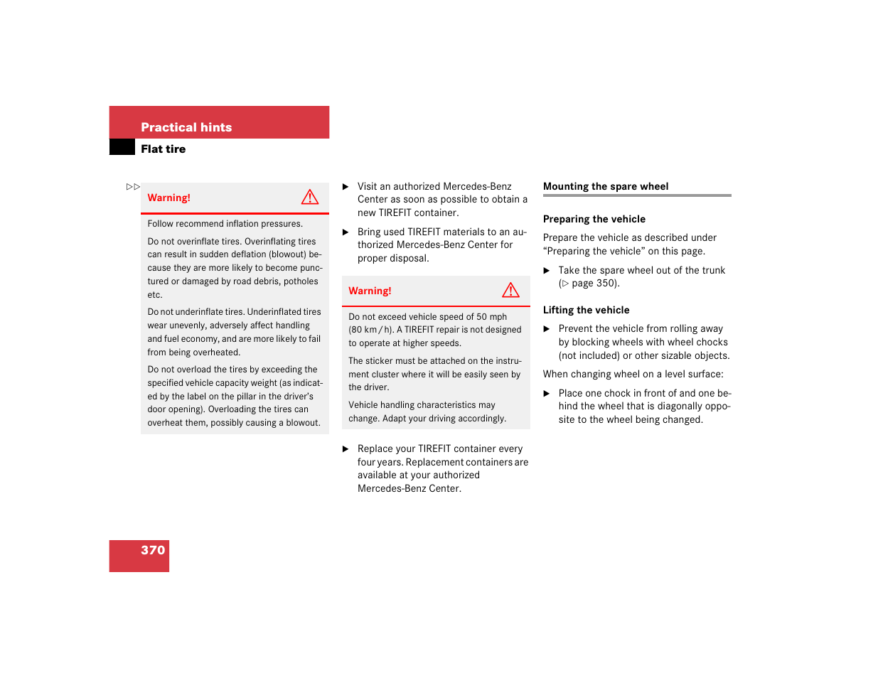 Mercedes-Benz 2004 E 320 User Manual | Page 370 / 442