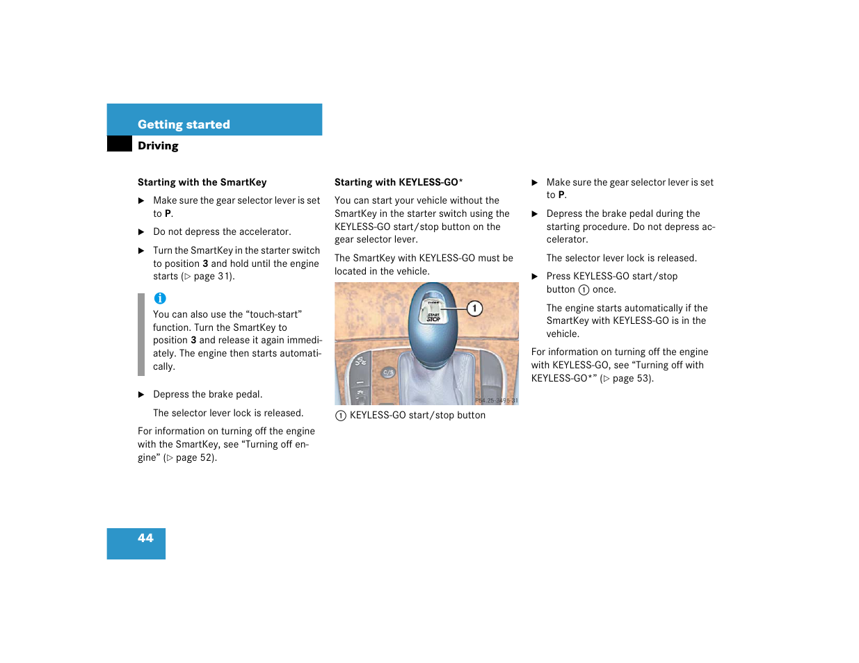 Mercedes-Benz 2004 E 320 User Manual | Page 44 / 442