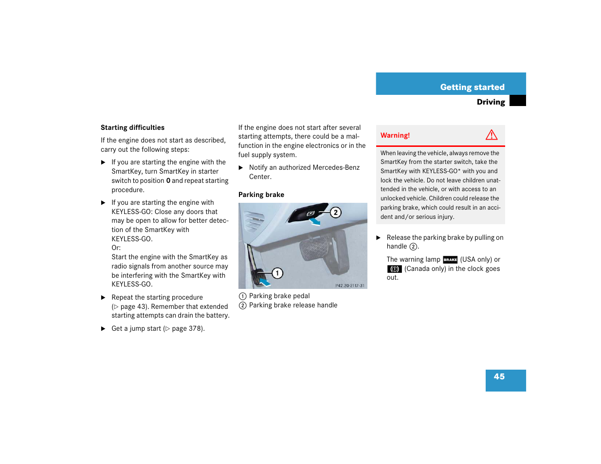 Mercedes-Benz 2004 E 320 User Manual | Page 45 / 442