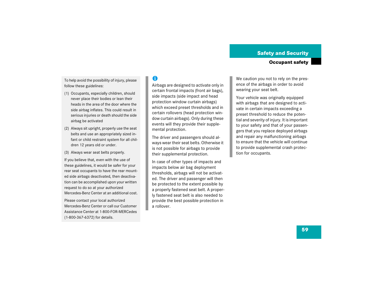 Mercedes-Benz 2004 E 320 User Manual | Page 59 / 442