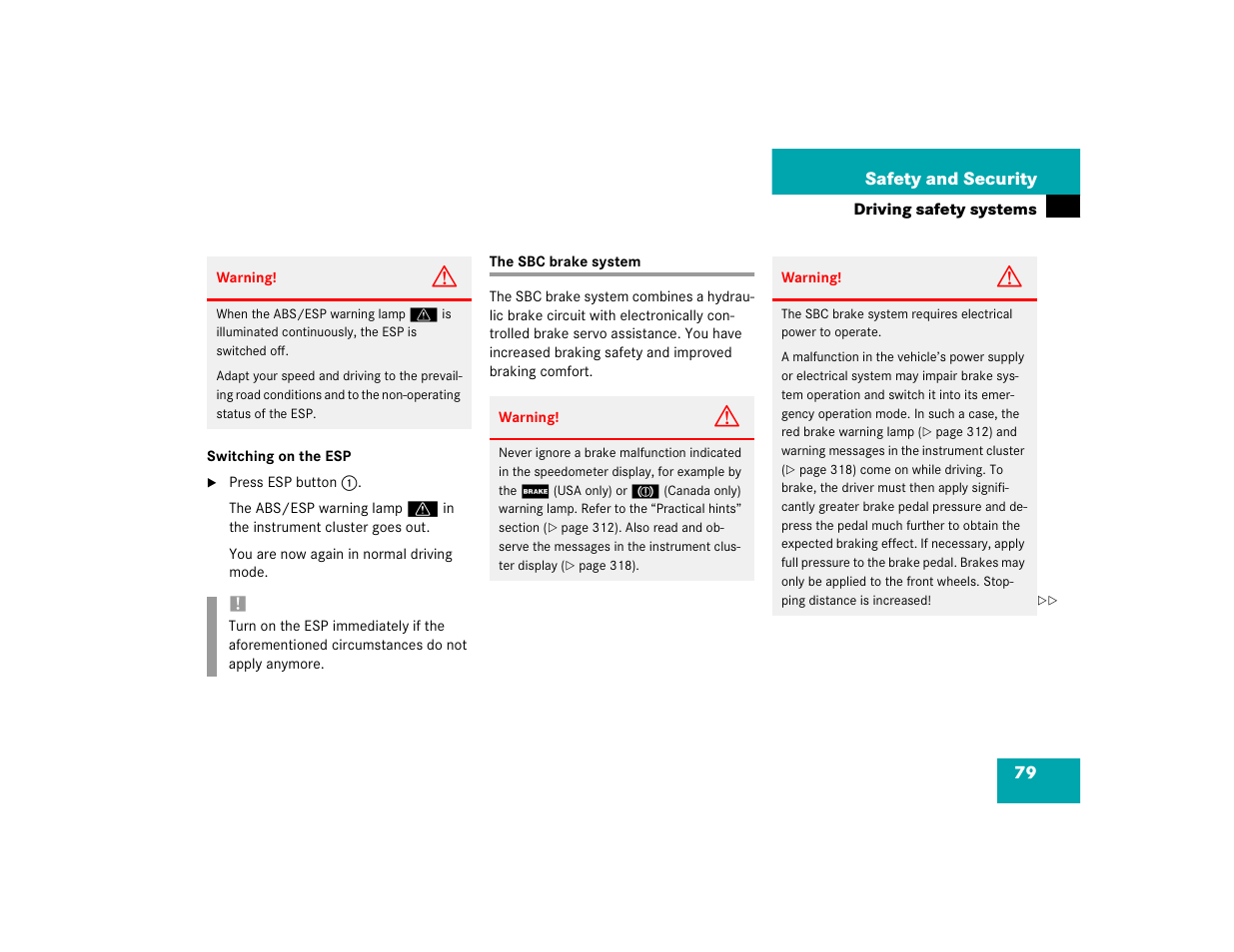 Mercedes-Benz 2004 E 320 User Manual | Page 79 / 442