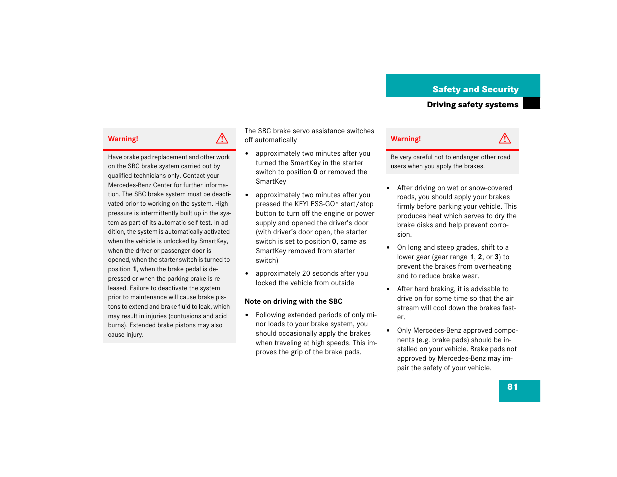 Mercedes-Benz 2004 E 320 User Manual | Page 81 / 442