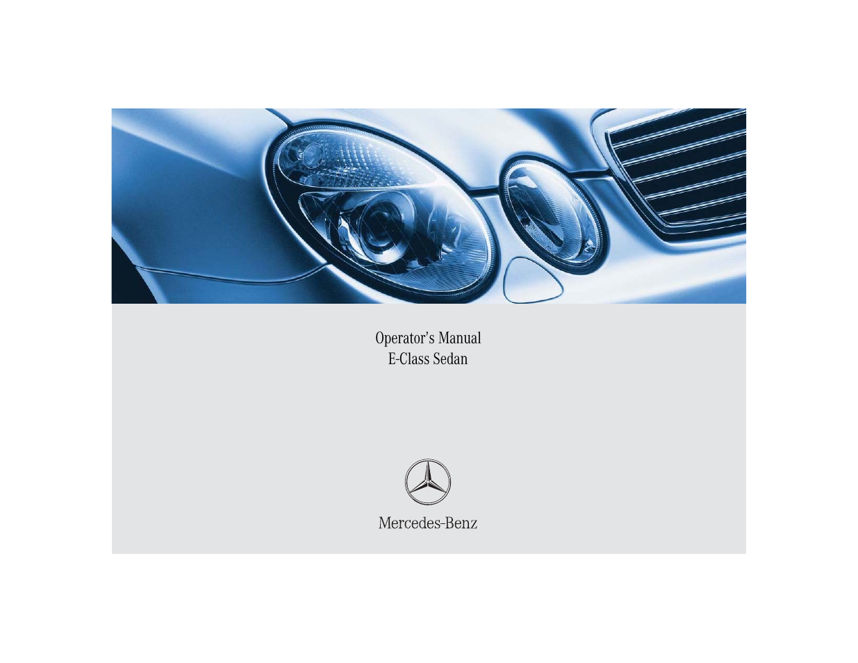 Mercedes-Benz 2005 E 320 CDI User Manual | 506 pages