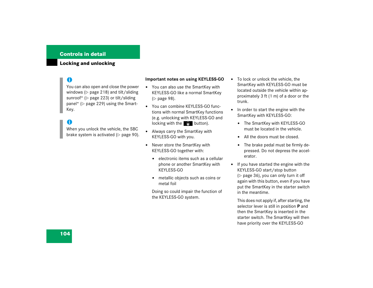 Mercedes-Benz 2005 E 320 CDI User Manual | Page 106 / 506