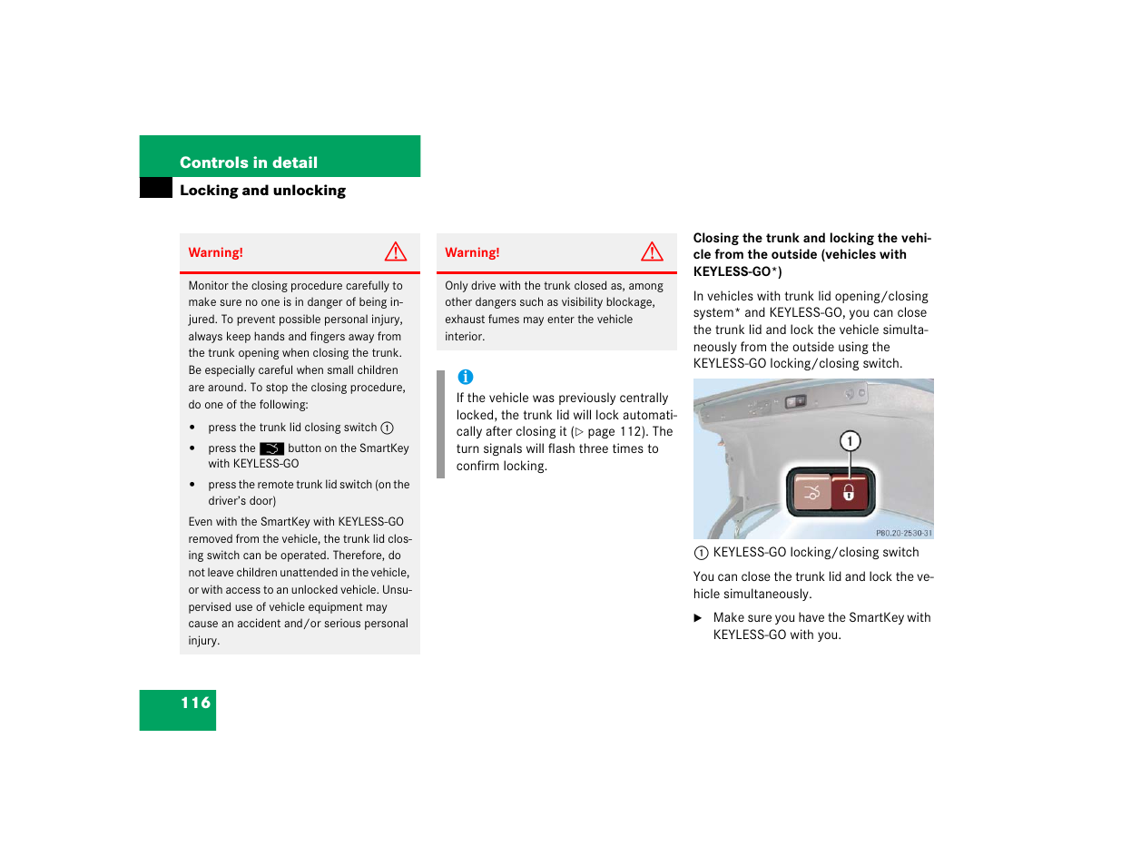 Mercedes-Benz 2005 E 320 CDI User Manual | Page 118 / 506