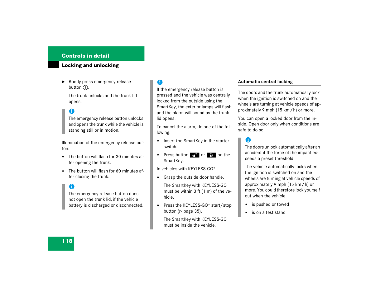 Mercedes-Benz 2005 E 320 CDI User Manual | Page 120 / 506