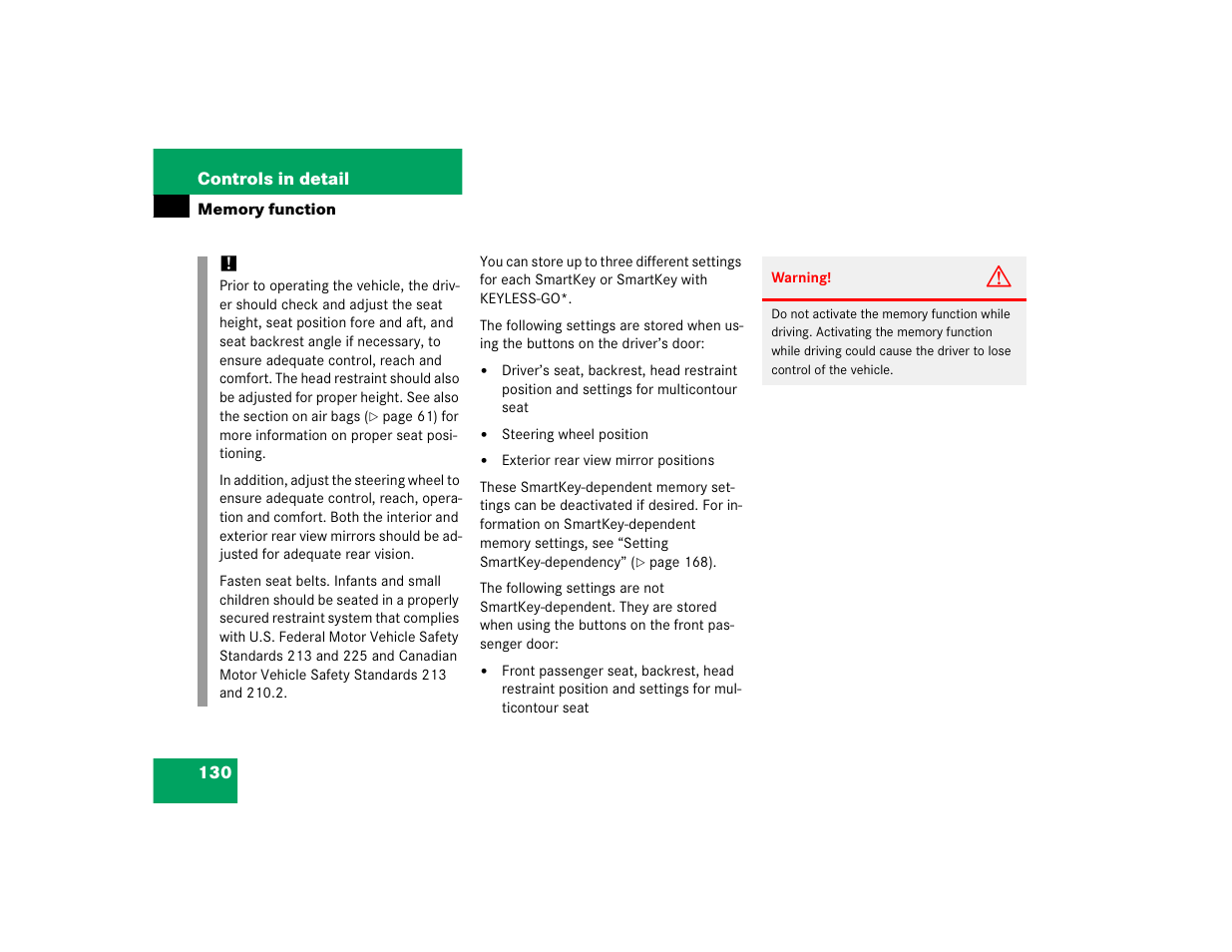 Mercedes-Benz 2005 E 320 CDI User Manual | Page 132 / 506