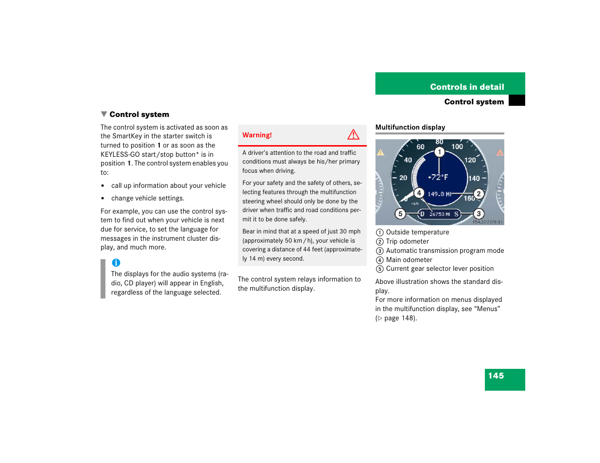 Mercedes-Benz 2005 E 320 CDI User Manual | Page 147 / 506