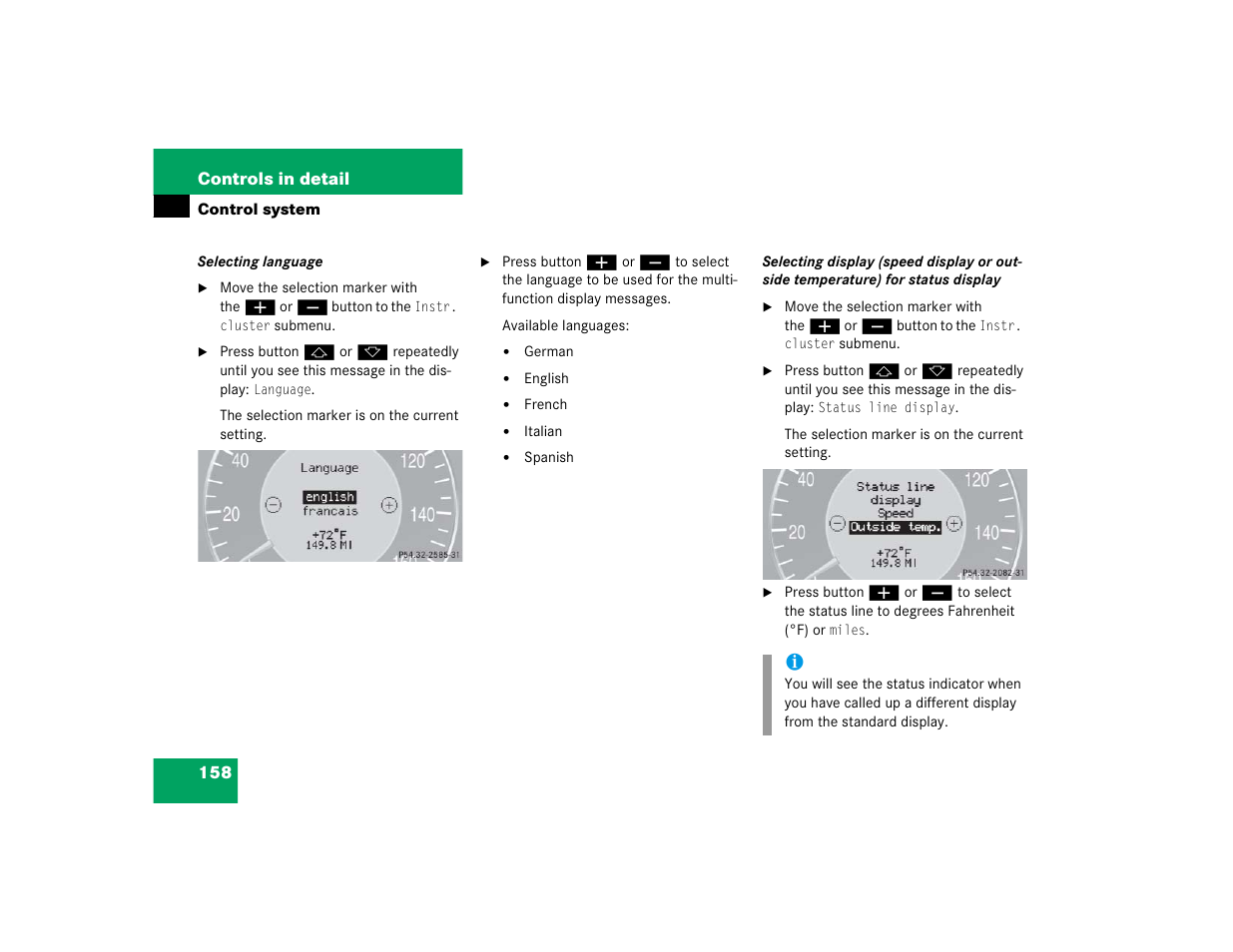 Mercedes-Benz 2005 E 320 CDI User Manual | Page 160 / 506