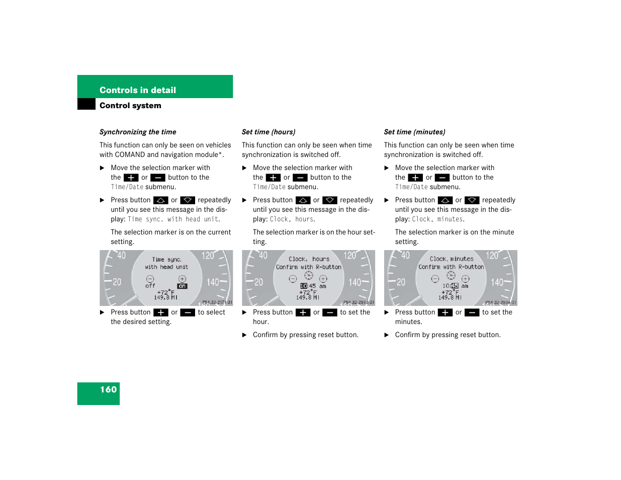 Mercedes-Benz 2005 E 320 CDI User Manual | Page 162 / 506