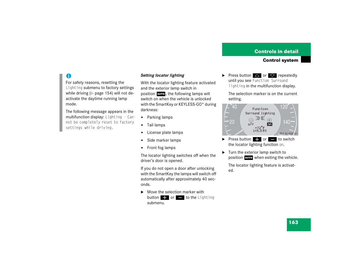 Mercedes-Benz 2005 E 320 CDI User Manual | Page 165 / 506
