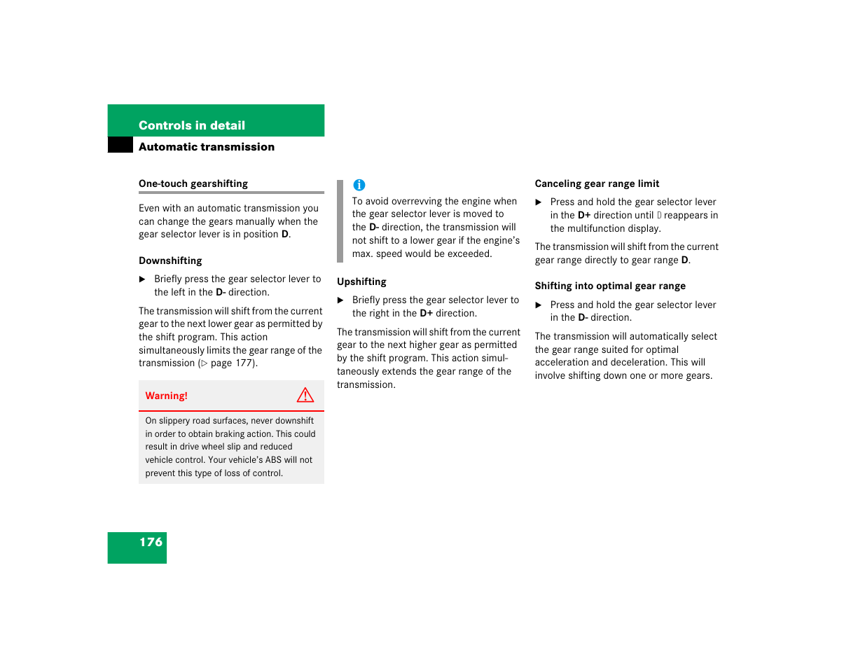 Mercedes-Benz 2005 E 320 CDI User Manual | Page 178 / 506