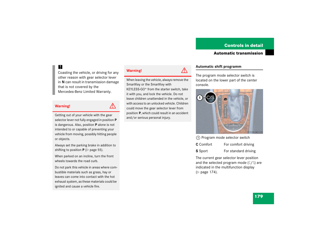 Mercedes-Benz 2005 E 320 CDI User Manual | Page 181 / 506