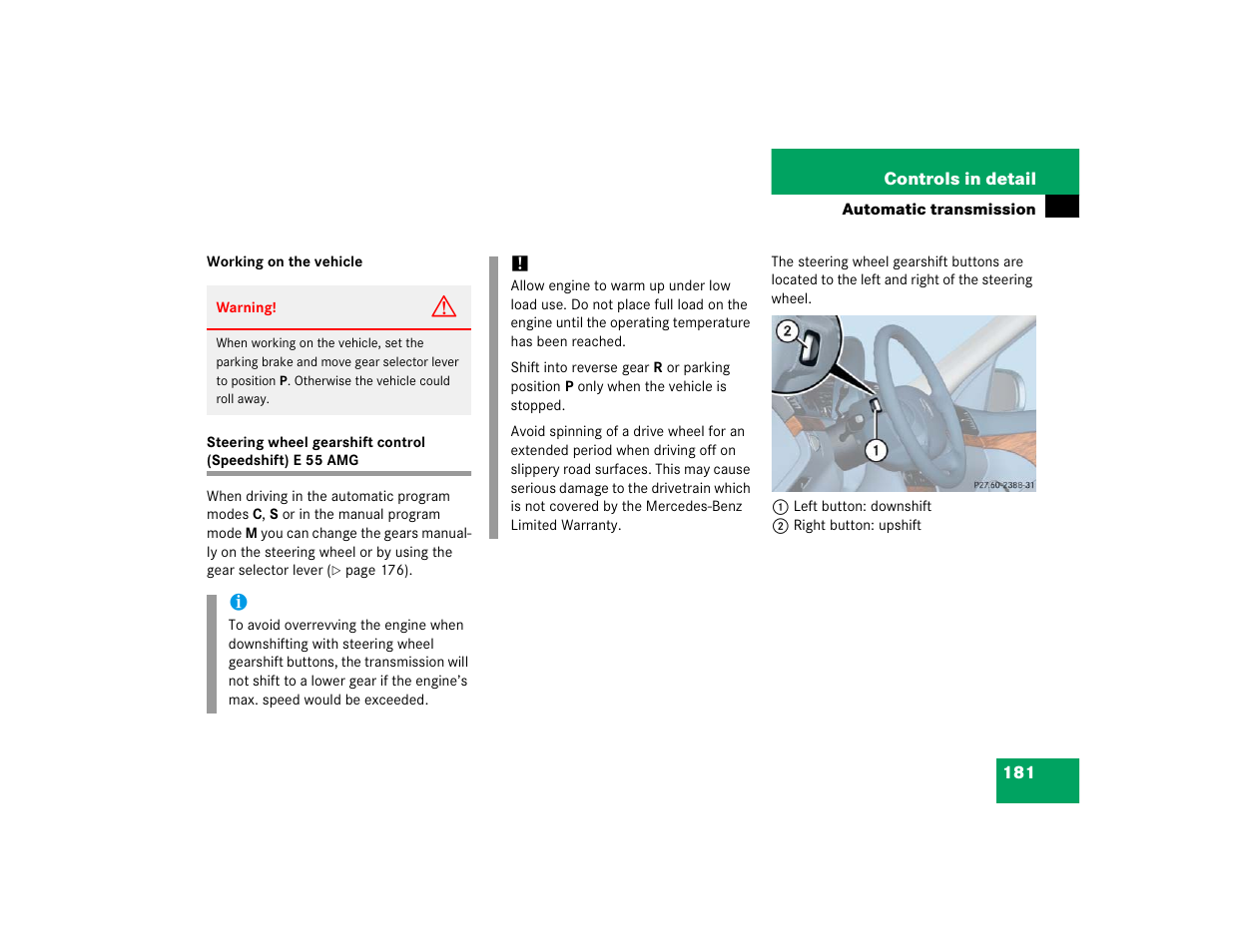 Mercedes-Benz 2005 E 320 CDI User Manual | Page 183 / 506