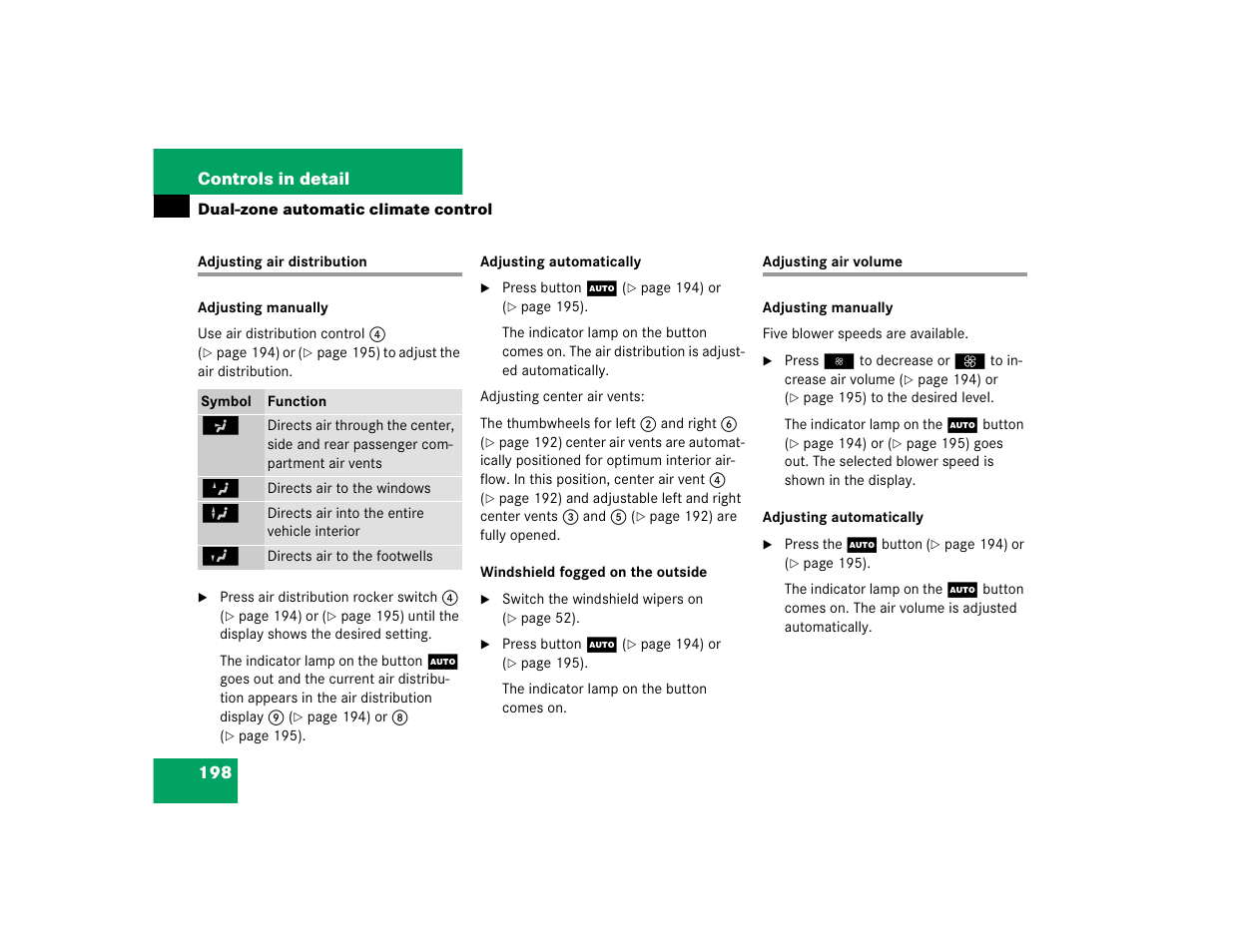 Mercedes-Benz 2005 E 320 CDI User Manual | Page 200 / 506