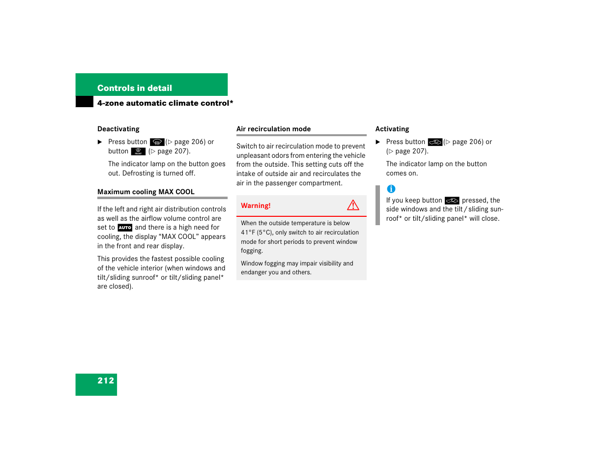 Mercedes-Benz 2005 E 320 CDI User Manual | Page 214 / 506