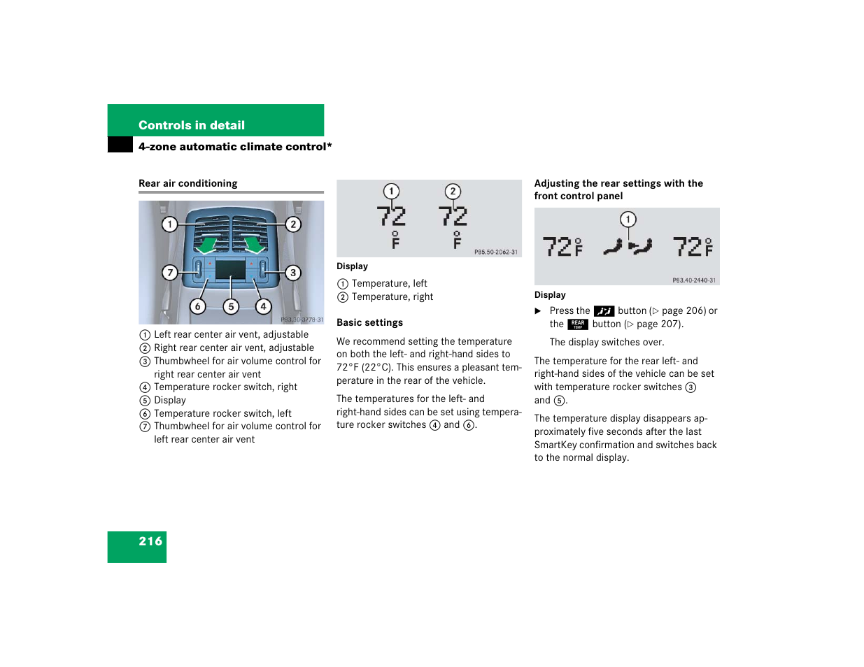 Mercedes-Benz 2005 E 320 CDI User Manual | Page 218 / 506