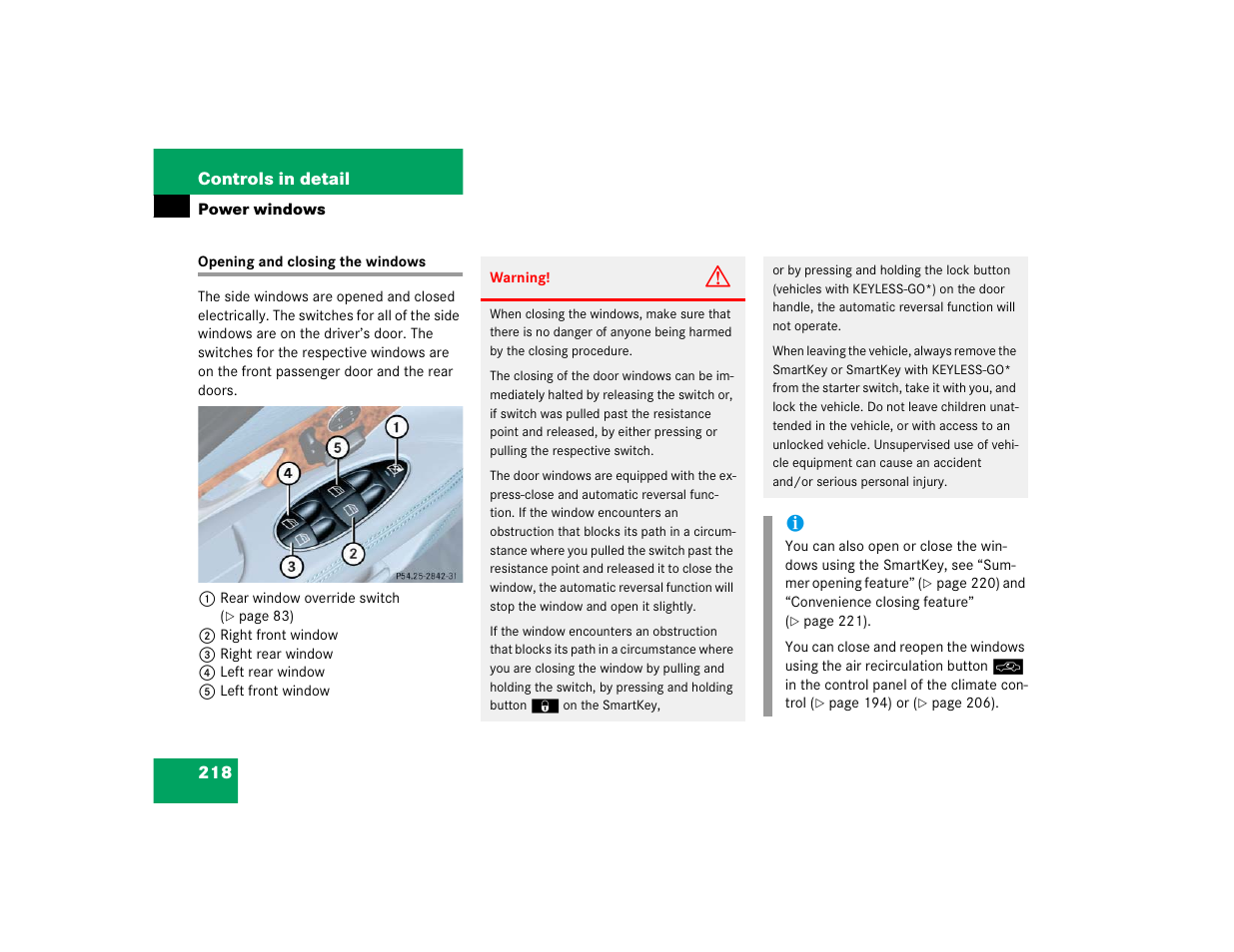 Mercedes-Benz 2005 E 320 CDI User Manual | Page 220 / 506