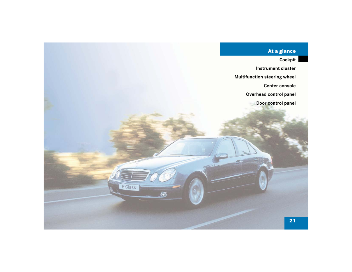 Mercedes-Benz 2005 E 320 CDI User Manual | Page 23 / 506