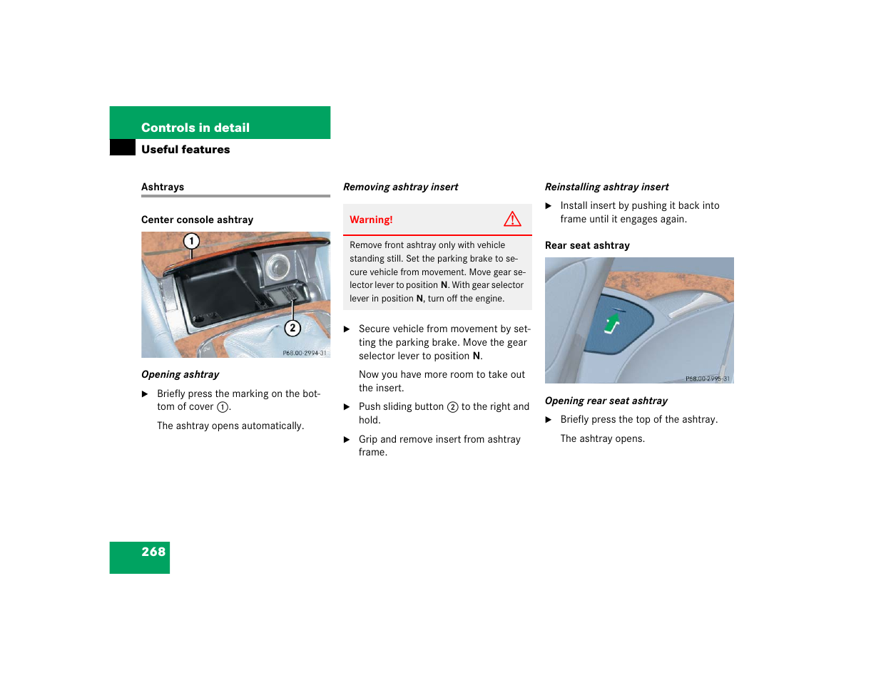 Mercedes-Benz 2005 E 320 CDI User Manual | Page 270 / 506