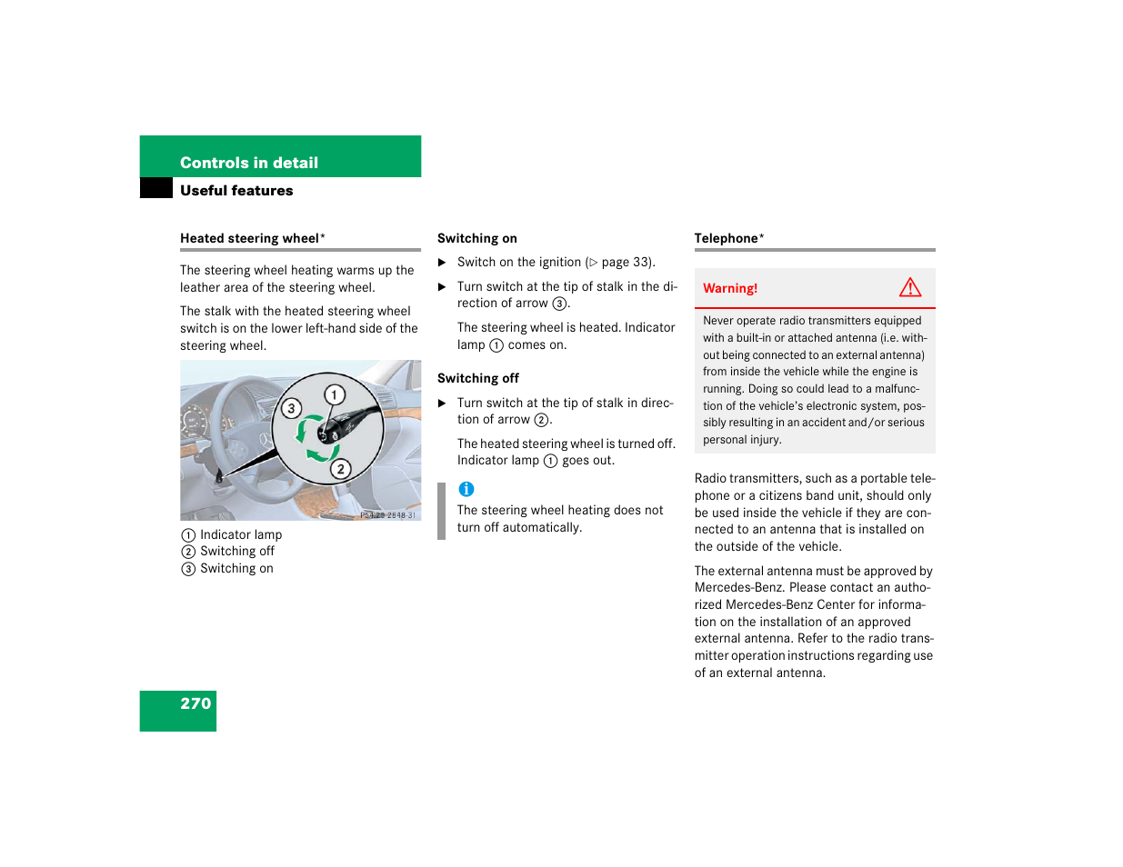 Mercedes-Benz 2005 E 320 CDI User Manual | Page 272 / 506