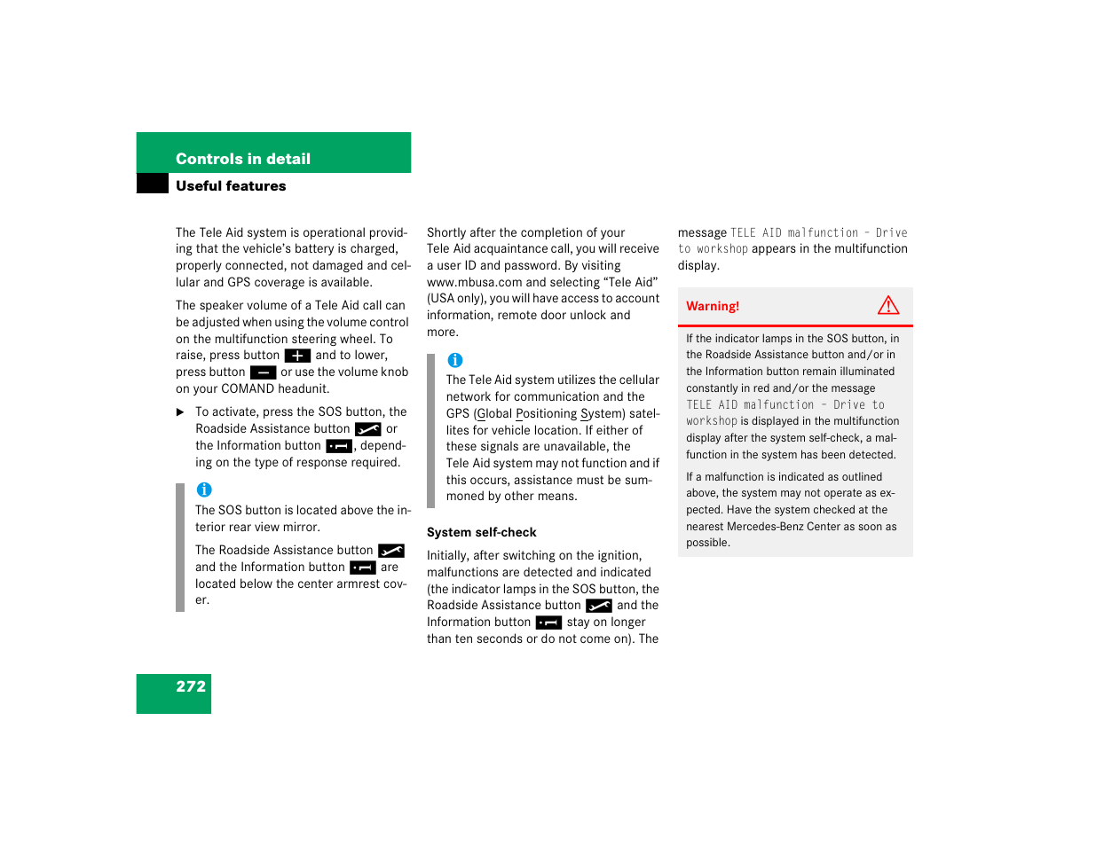 Mercedes-Benz 2005 E 320 CDI User Manual | Page 274 / 506