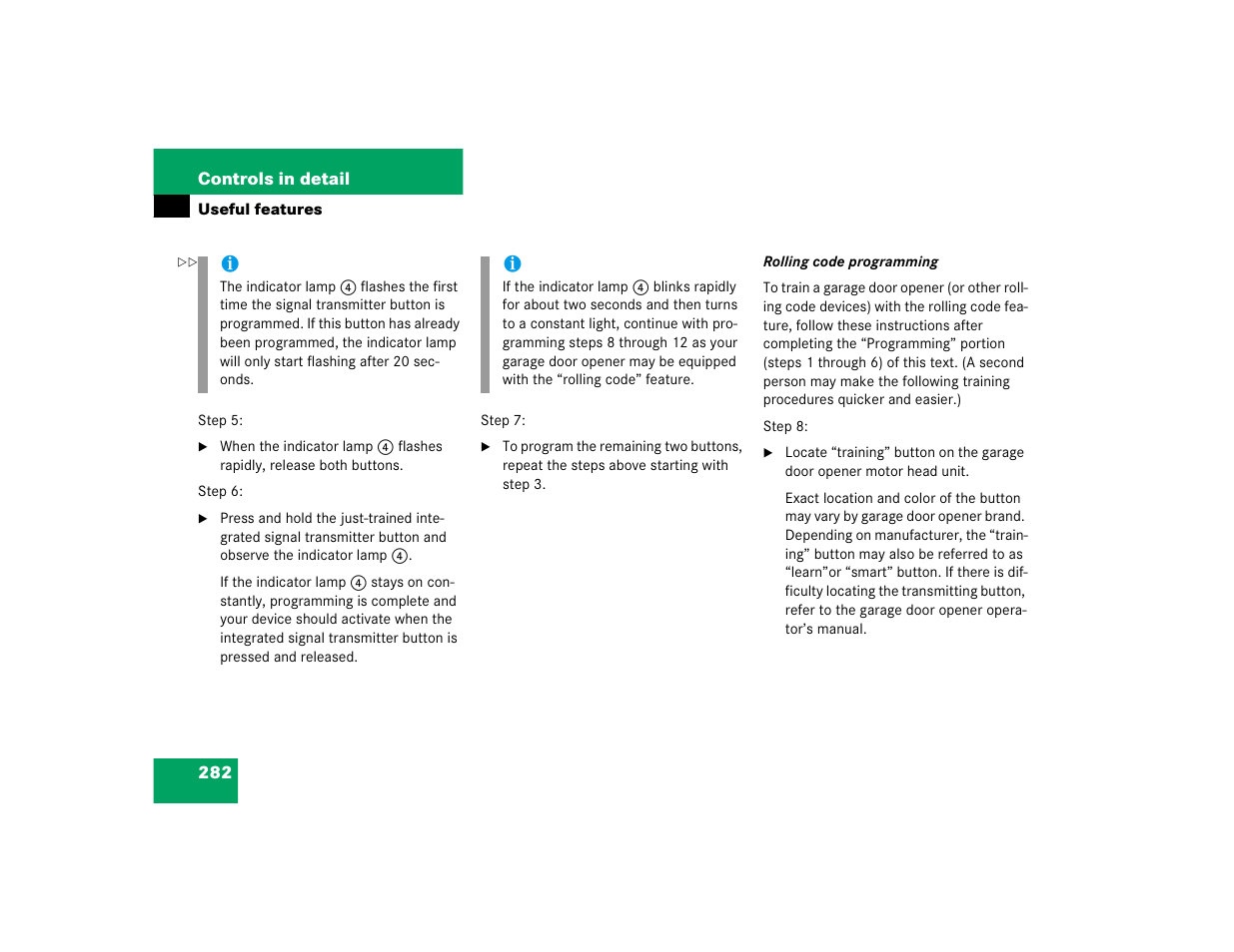 Mercedes-Benz 2005 E 320 CDI User Manual | Page 284 / 506