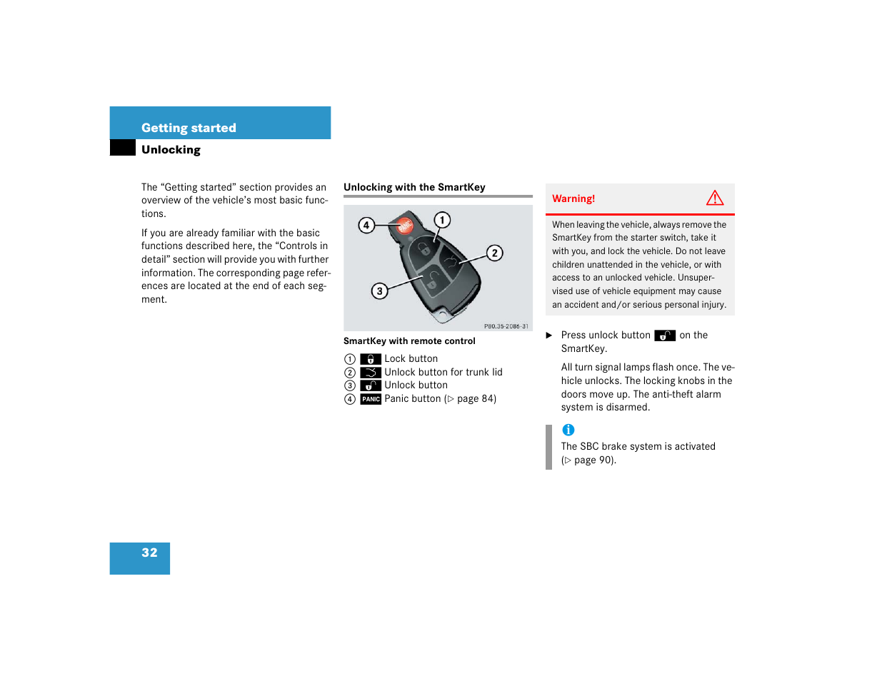 Mercedes-Benz 2005 E 320 CDI User Manual | Page 34 / 506