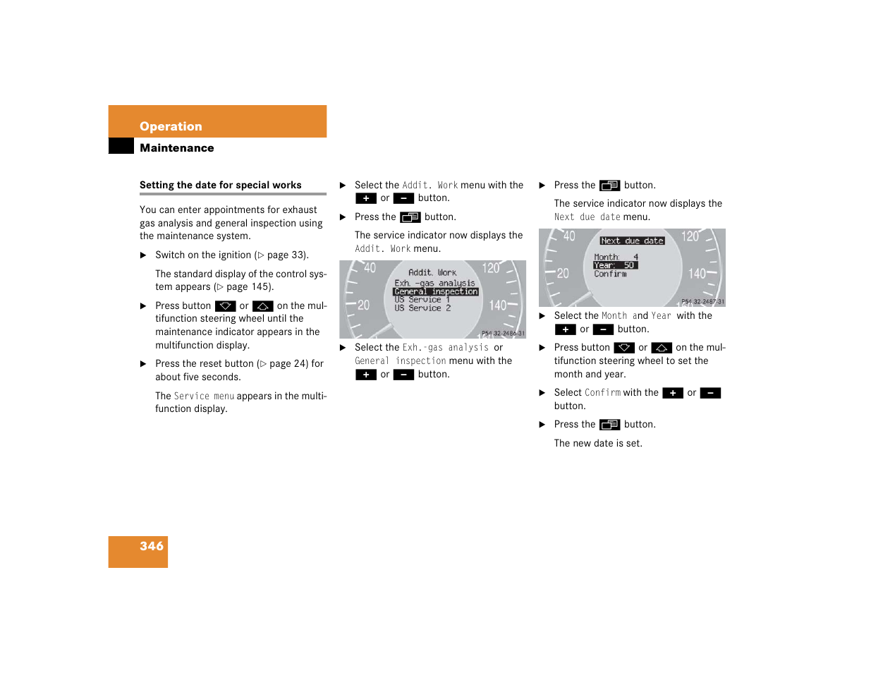 Mercedes-Benz 2005 E 320 CDI User Manual | Page 348 / 506