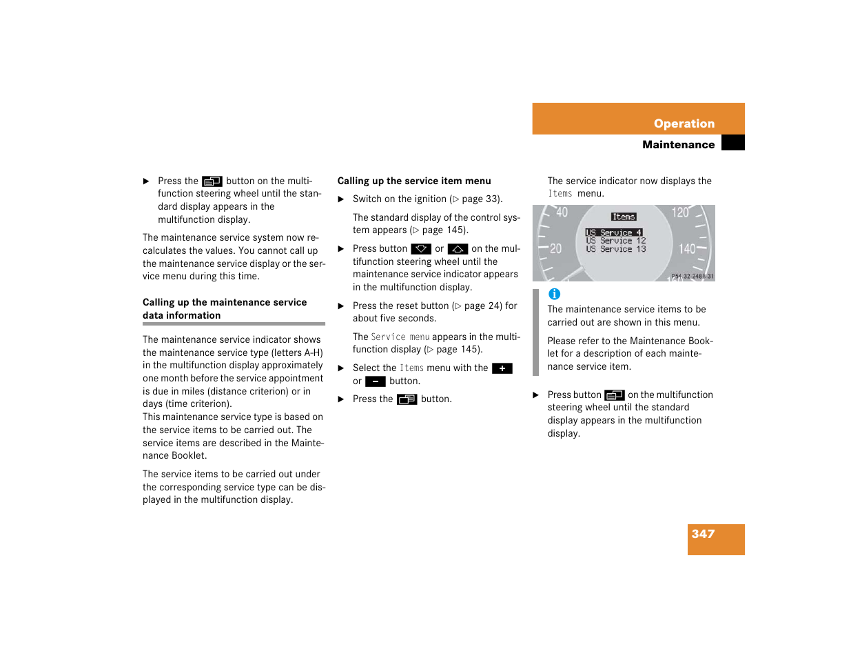 Mercedes-Benz 2005 E 320 CDI User Manual | Page 349 / 506