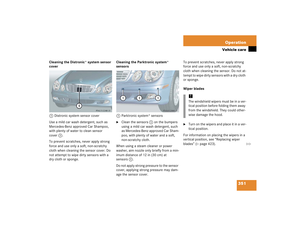 Mercedes-Benz 2005 E 320 CDI User Manual | Page 353 / 506