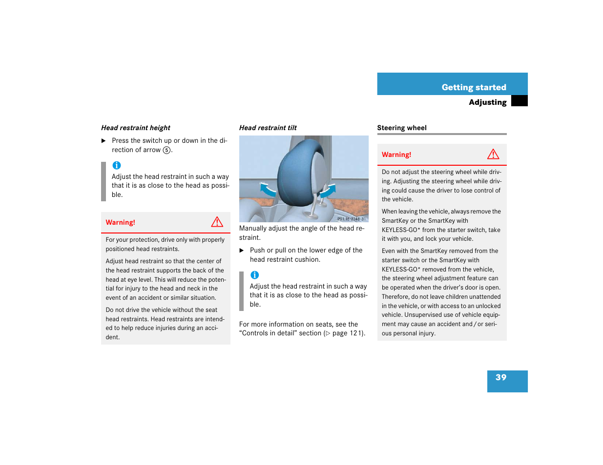 Mercedes-Benz 2005 E 320 CDI User Manual | Page 41 / 506