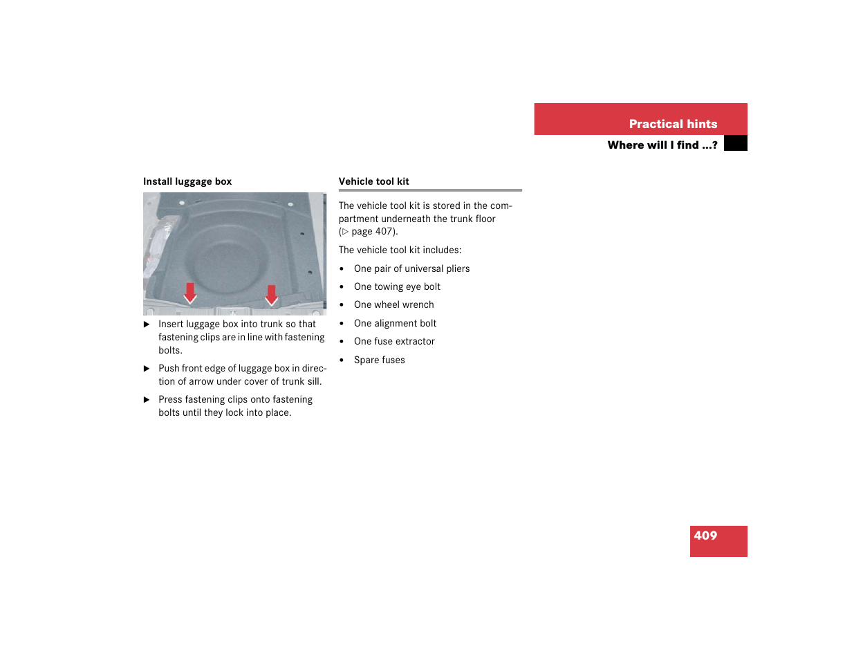 Mercedes-Benz 2005 E 320 CDI User Manual | Page 411 / 506