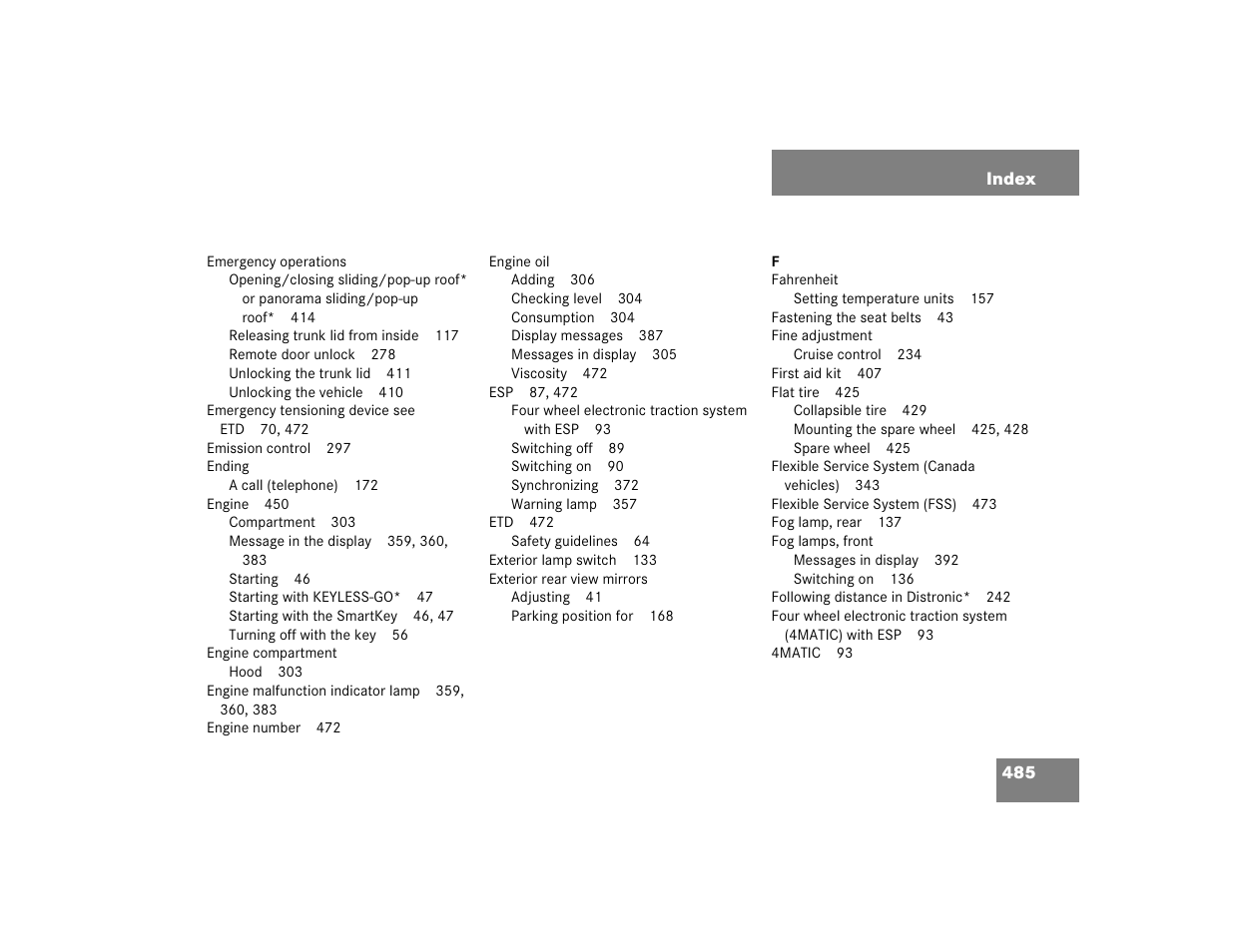 Mercedes-Benz 2005 E 320 CDI User Manual | Page 487 / 506
