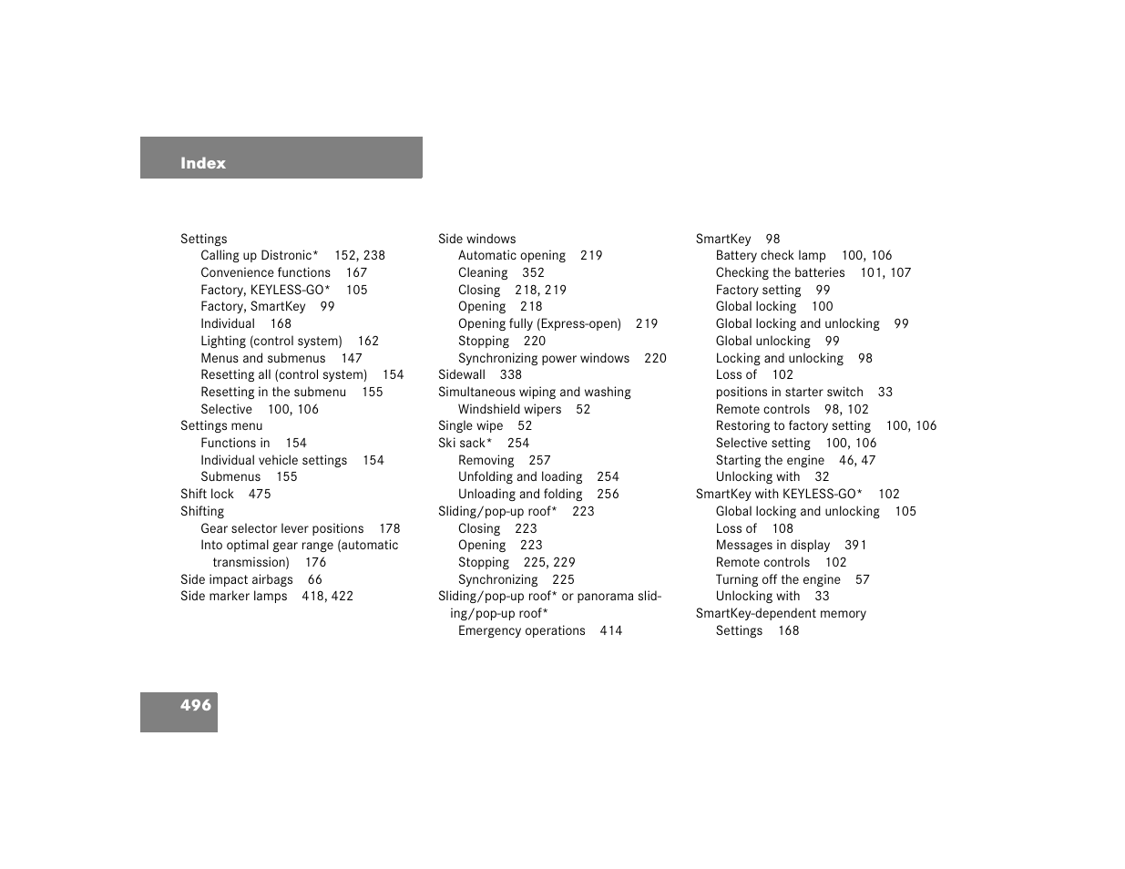 Mercedes-Benz 2005 E 320 CDI User Manual | Page 498 / 506