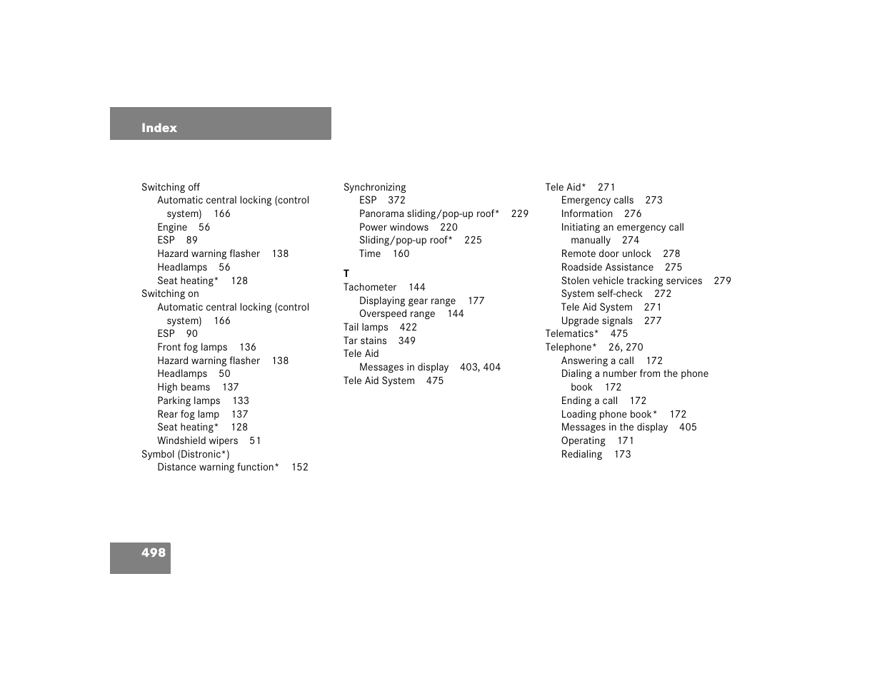 Mercedes-Benz 2005 E 320 CDI User Manual | Page 500 / 506