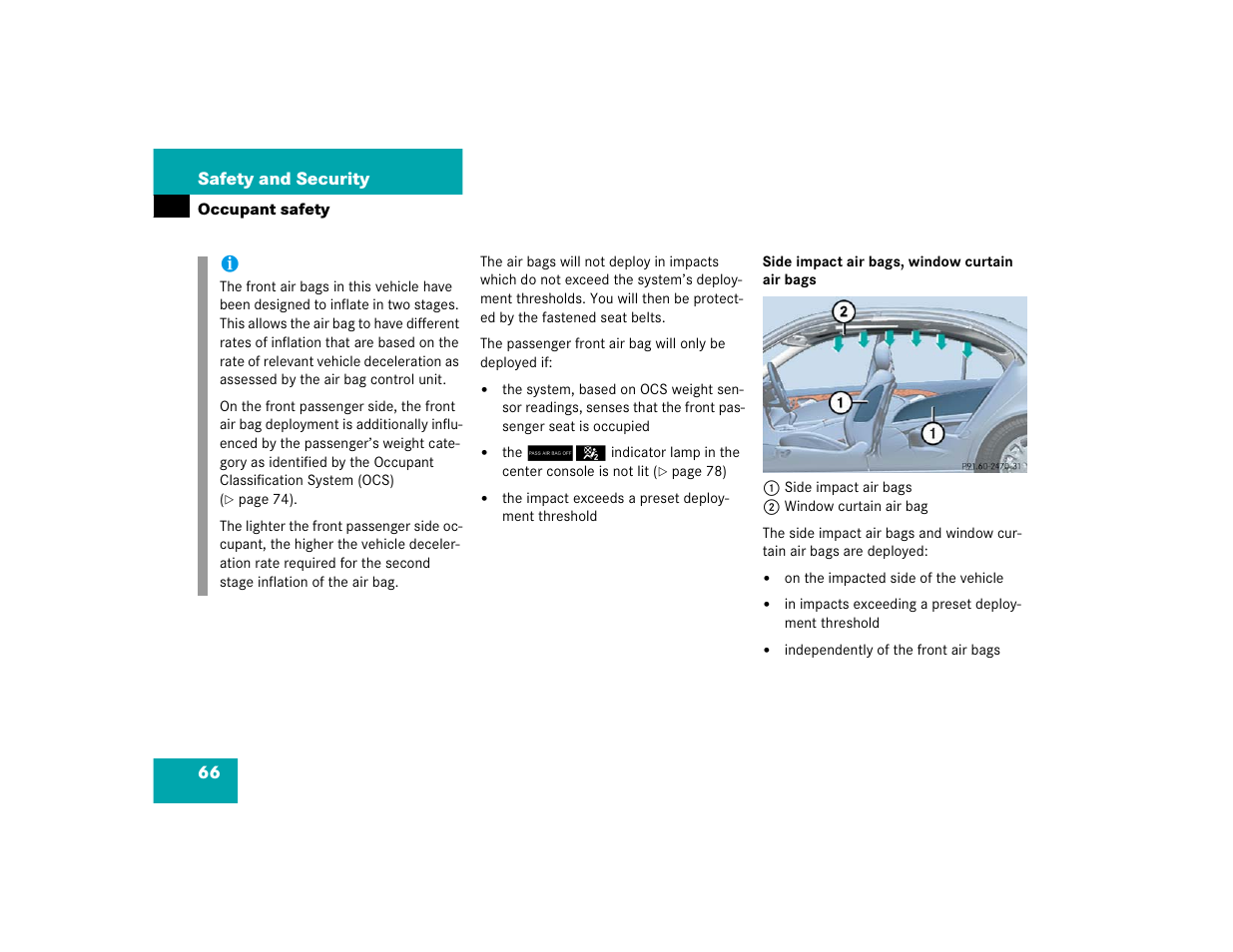 Mercedes-Benz 2005 E 320 CDI User Manual | Page 68 / 506