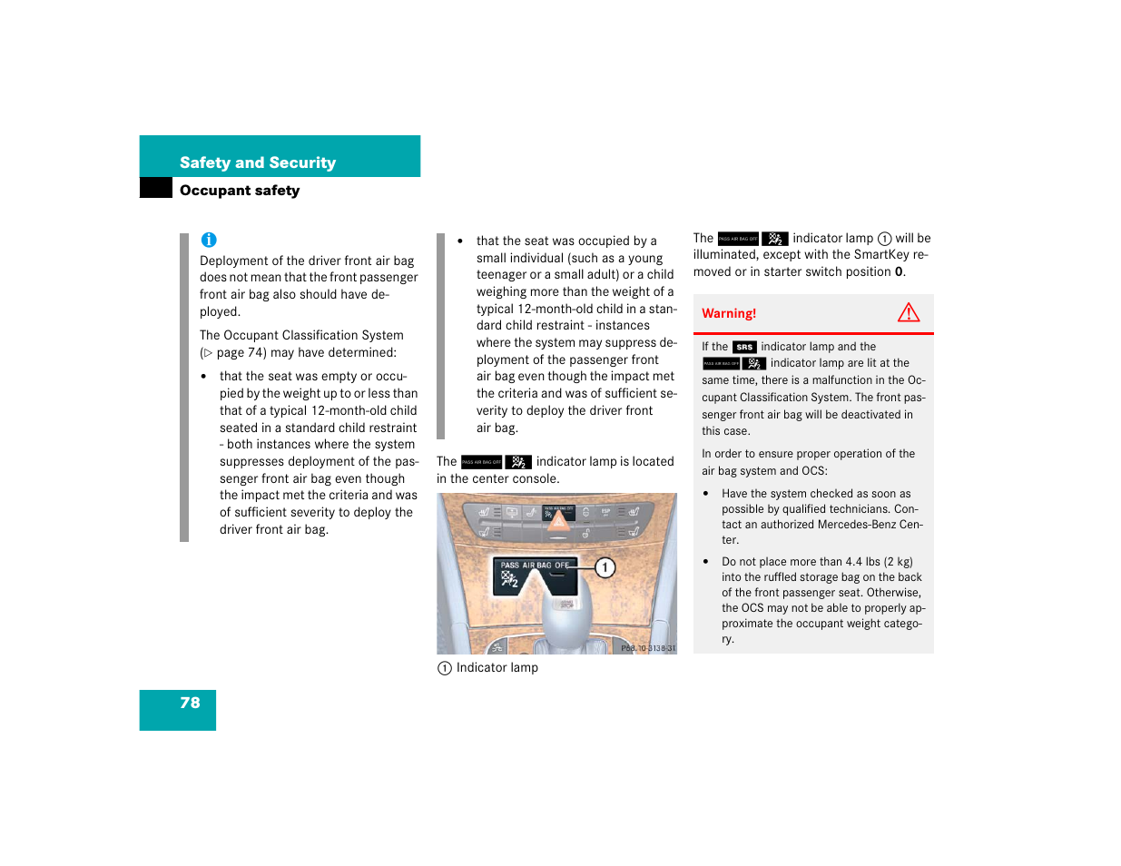 Mercedes-Benz 2005 E 320 CDI User Manual | Page 80 / 506