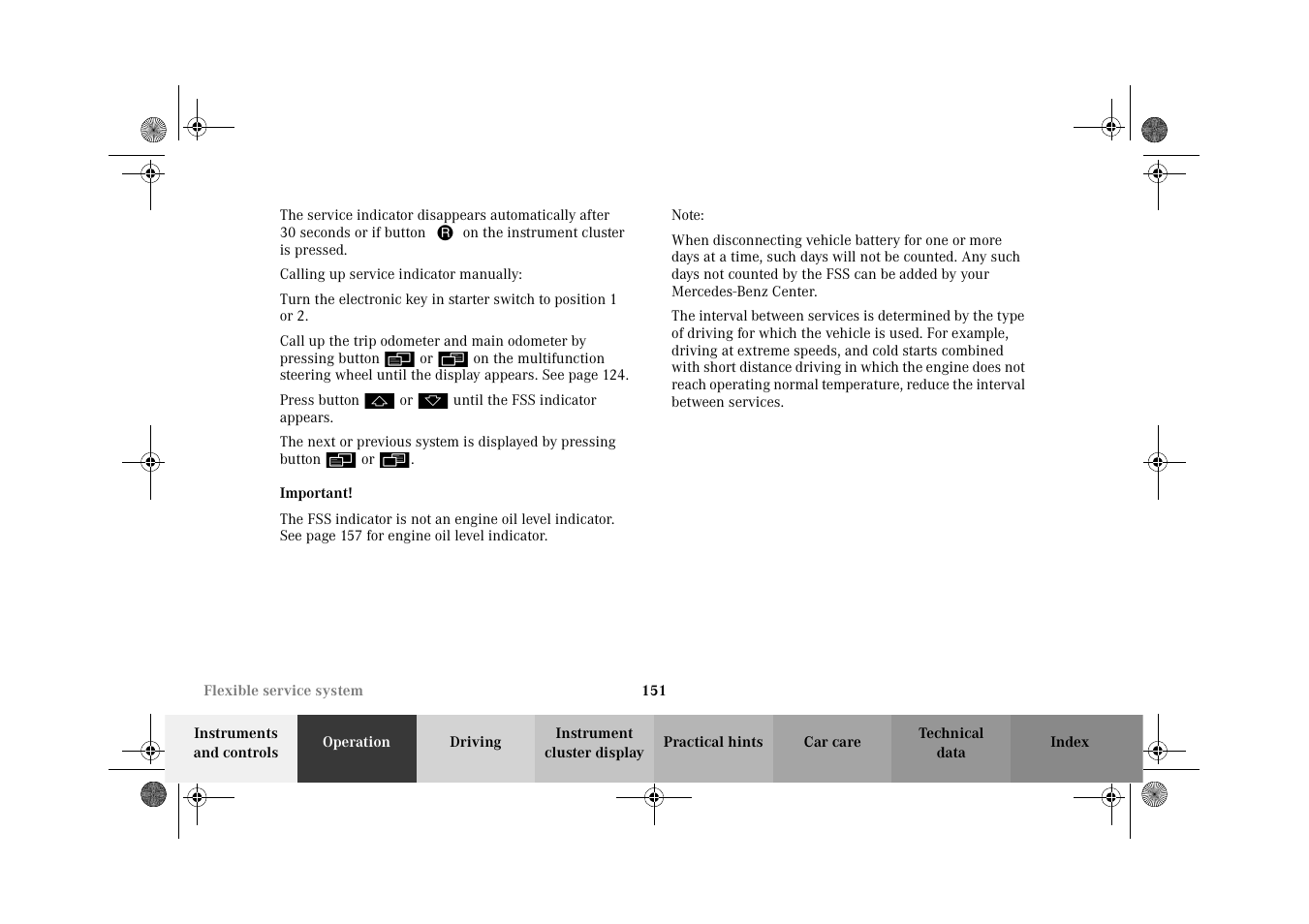 Mercedes-Benz 2002 CL 600 User Manual | Page 154 / 430