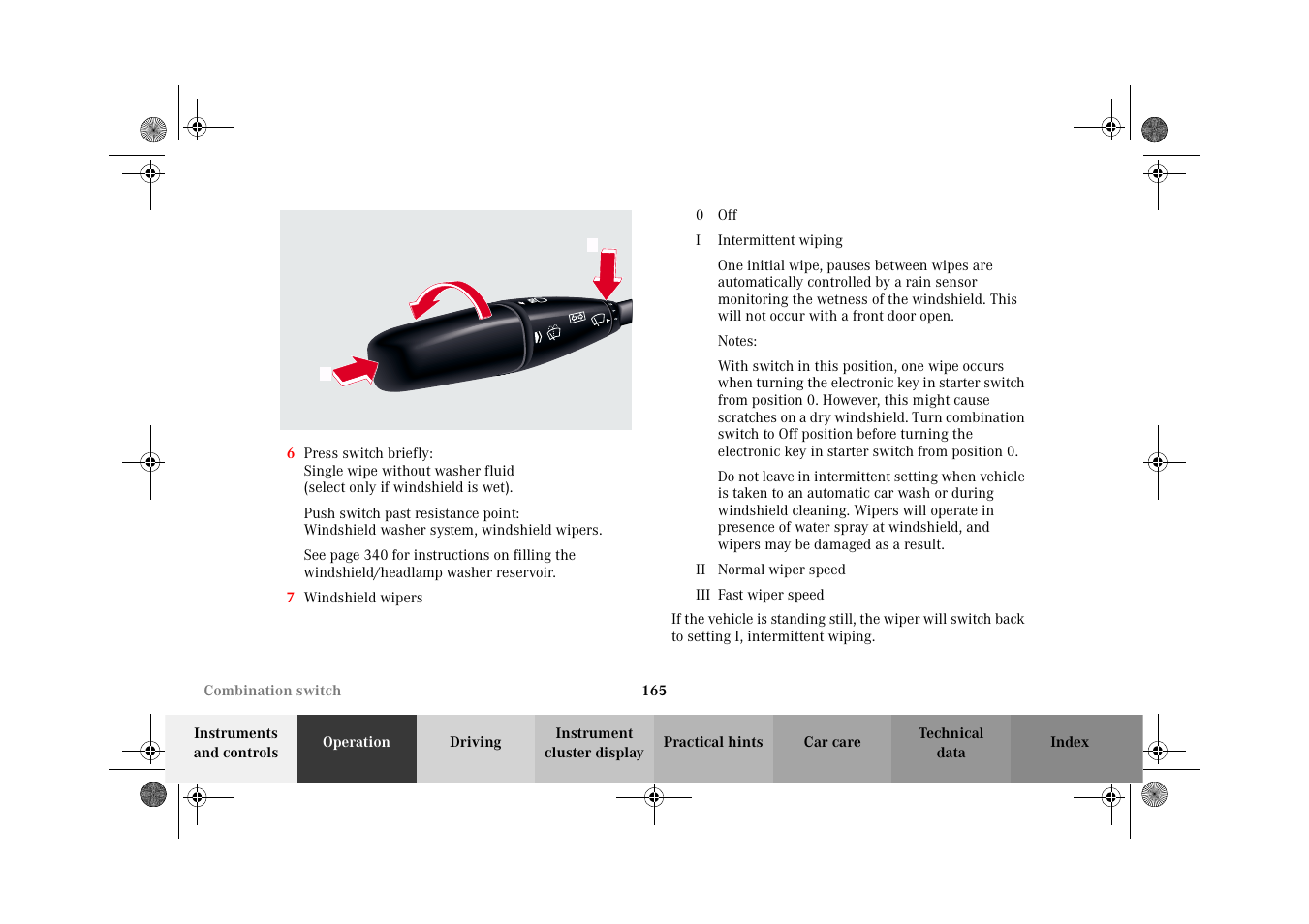 Mercedes-Benz 2002 CL 600 User Manual | Page 168 / 430