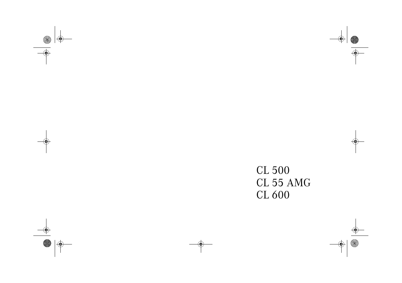 Mercedes-Benz 2002 CL 600 User Manual | Page 2 / 430