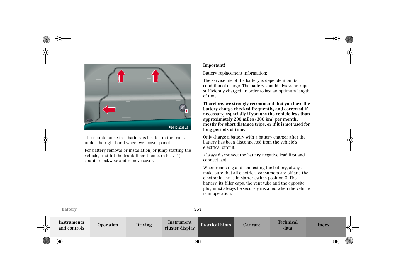 Mercedes-Benz 2002 CL 600 User Manual | Page 356 / 430