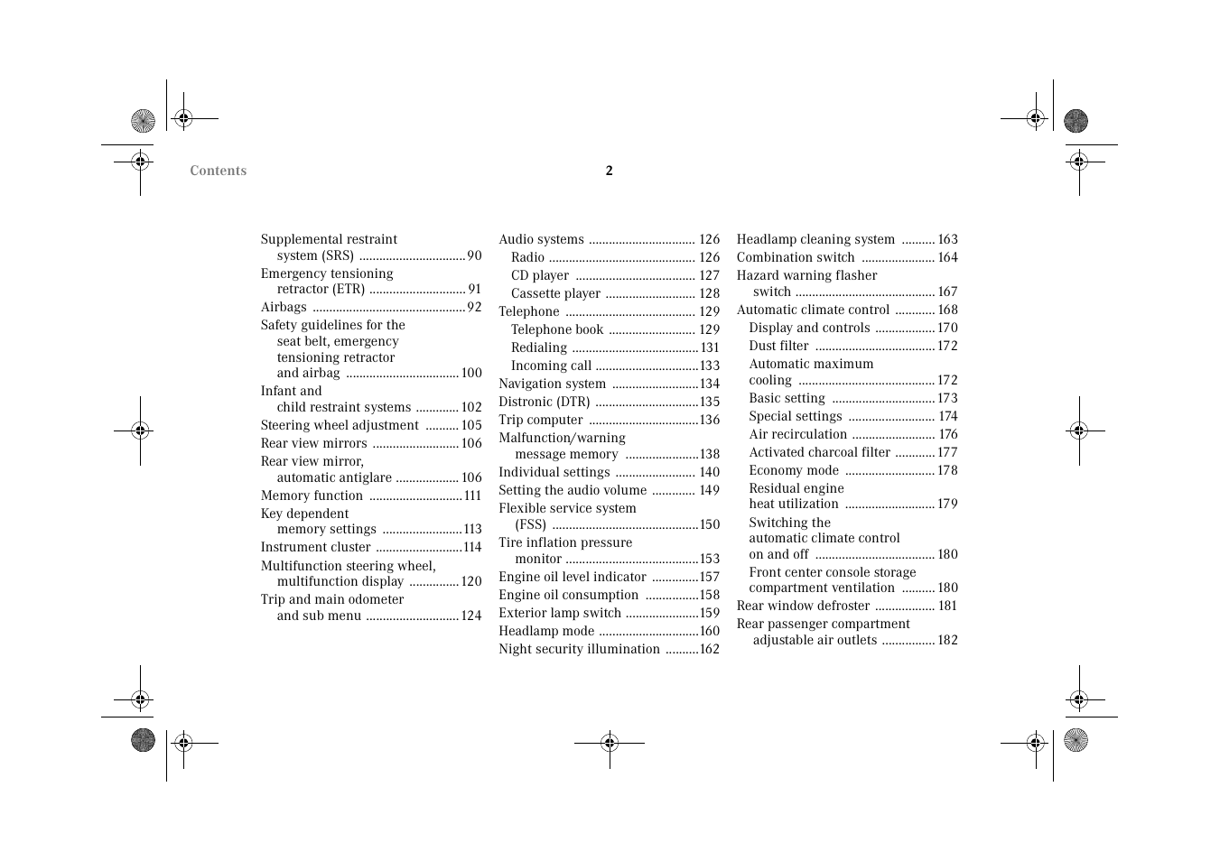 Mercedes-Benz 2002 CL 600 User Manual | Page 5 / 430