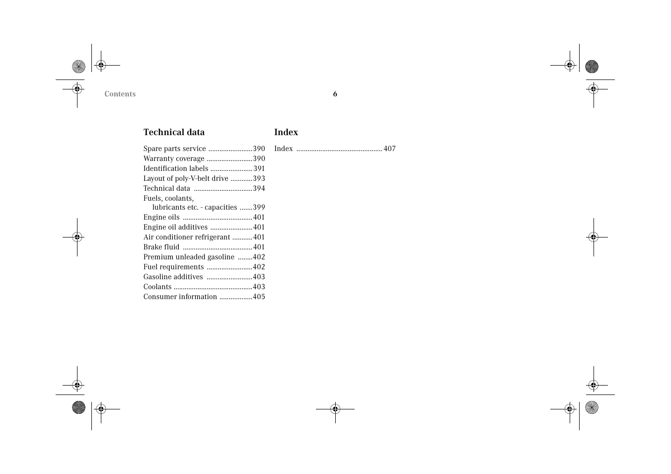 Mercedes-Benz 2002 CL 600 User Manual | Page 9 / 430