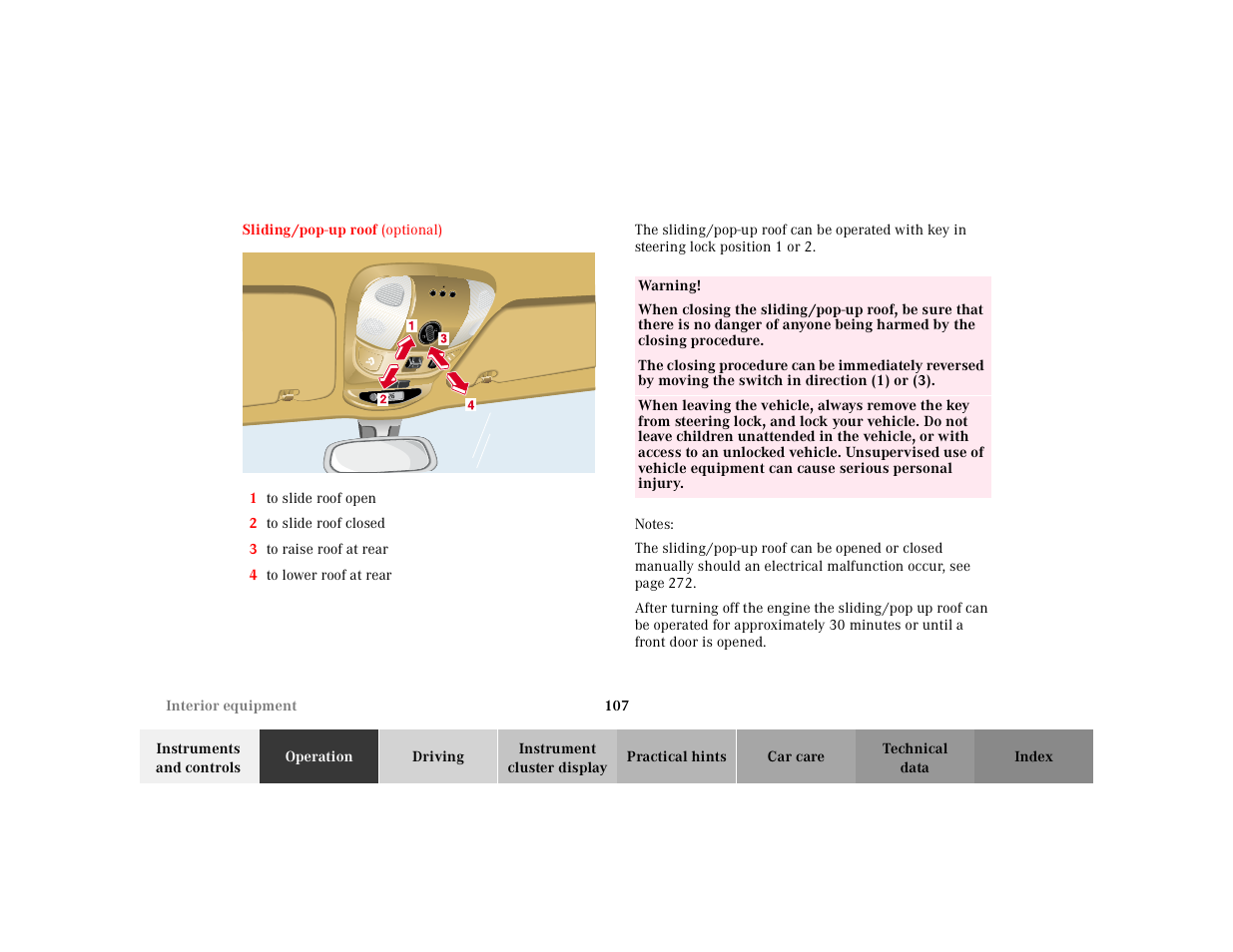 Mercedes-Benz 2001 ML 55 AMG User Manual | Page 110 / 317