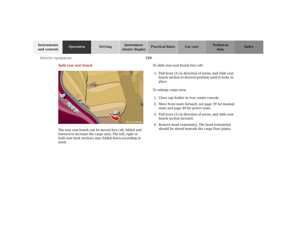Mercedes-Benz 2001 ML 55 AMG User Manual | Page 123 / 317