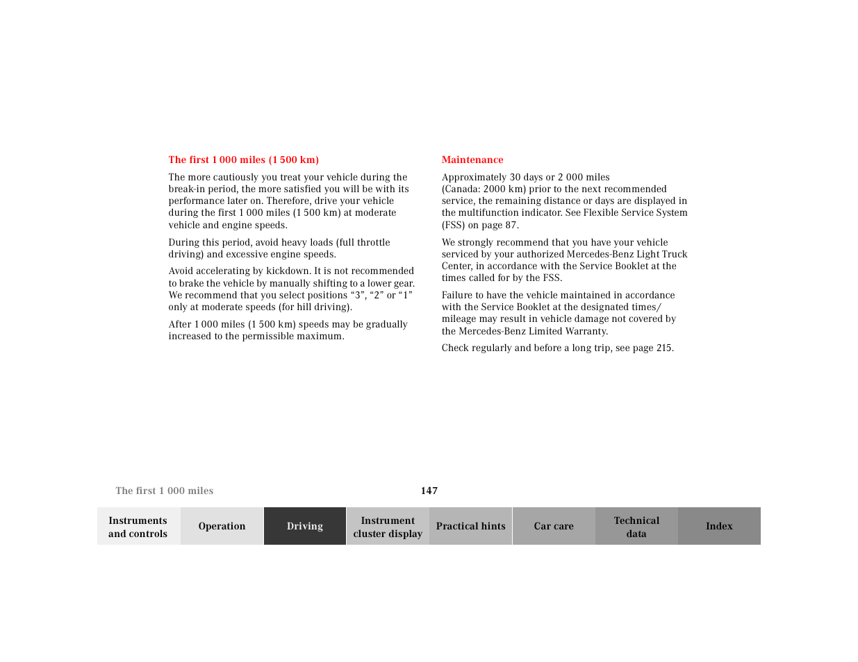 Mercedes-Benz 2001 ML 55 AMG User Manual | Page 150 / 317