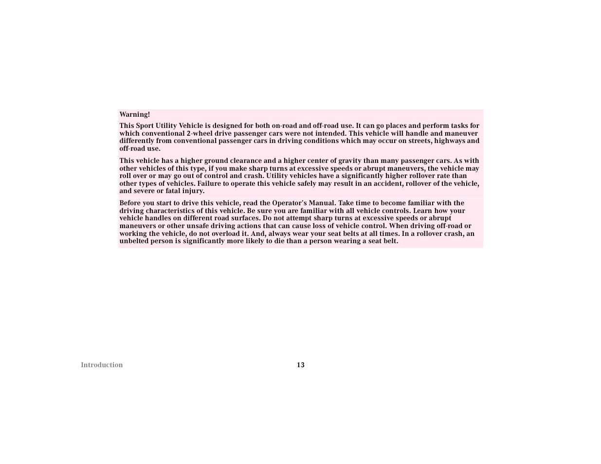 Mercedes-Benz 2001 ML 55 AMG User Manual | Page 16 / 317